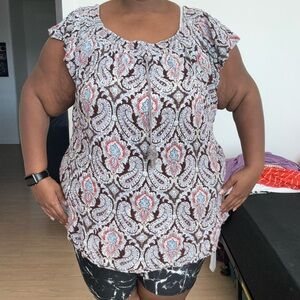 Torrid Lovesick Paisley Top – Size 4 (4X/26W)